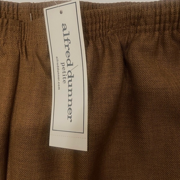 Alfred Dunner Women’s Elastic Waist Pants Taupe/ Light Brown 16P NWT - Picture 2 of 5